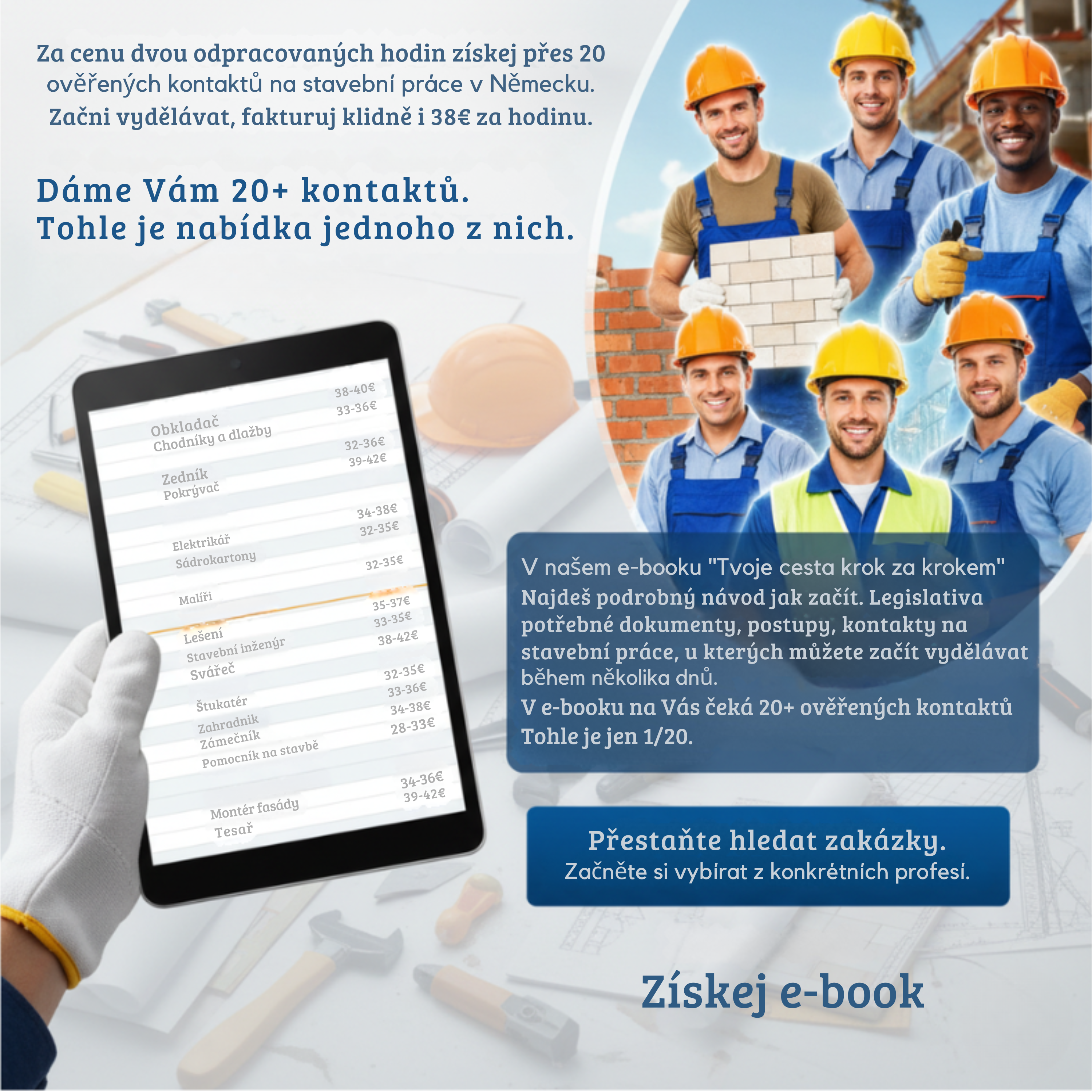 Legální práce v Německu pro OSVČ a české firmy včetně cenných kontaktů